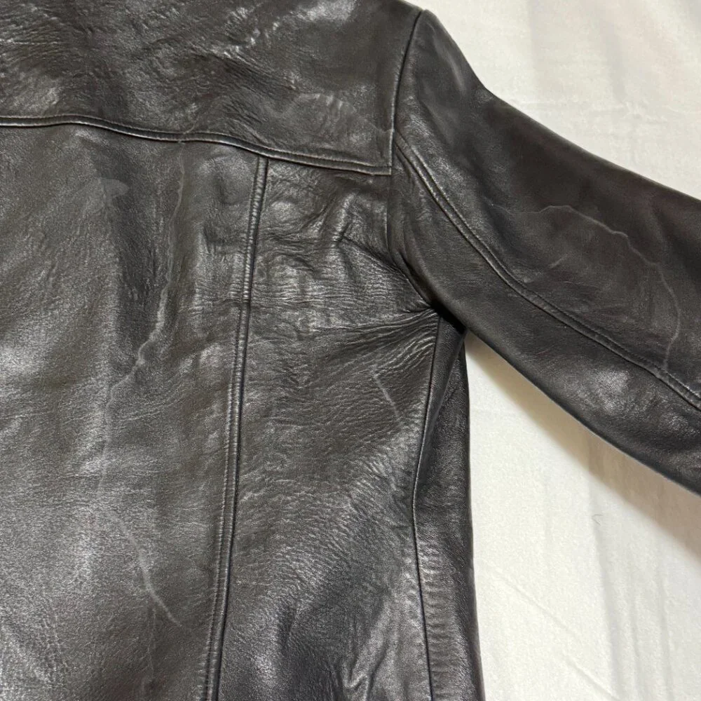 Ann Taylor 100% Leather Jacket M - Picture 4 of 7